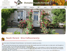 Tablet Screenshot of naudin-ferrand.com